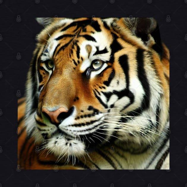 Tiger, fierceness, majesty, leadership, elegance. by Atroce